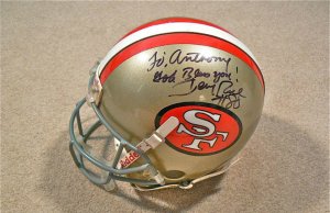 Jerry Rice Game Worn Helmet
